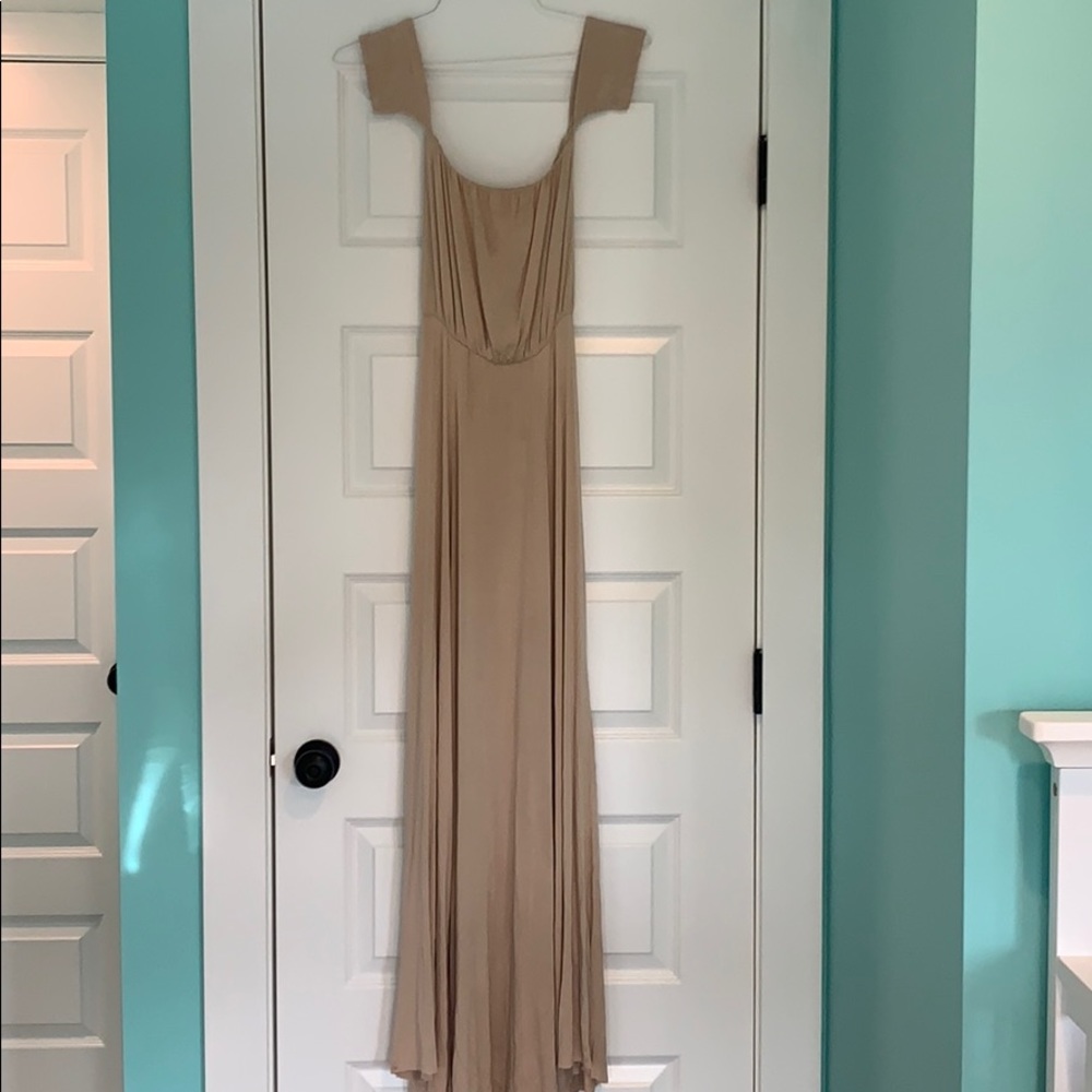 Taupe Colored, Floor Length Maxi•Clayton